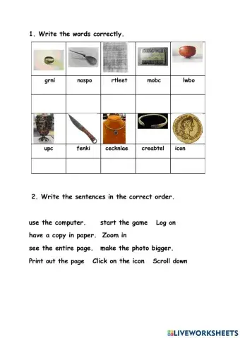 Rooftops 6, Unit 2, worksheet 1