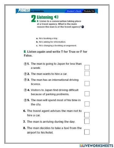 Pioneer student book module 11b