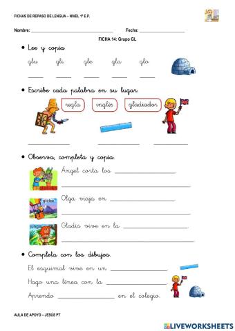 Ficha Lengua 14-1EP-Grupo gl