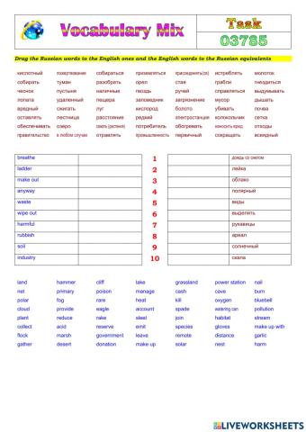 Vocabulary Mix 03785