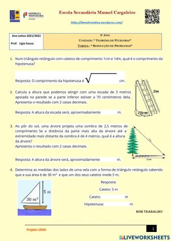 Teorema de Pitágoras
