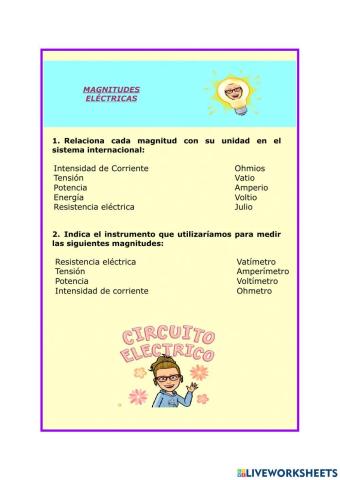 Magnitudes Eléctricas