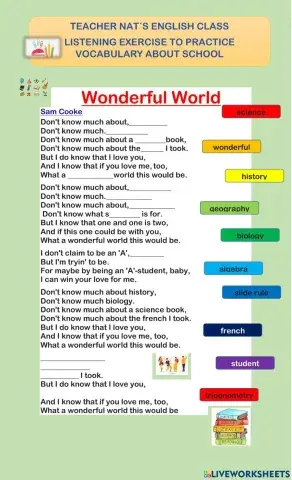 Listening Exercise Wonderful  World