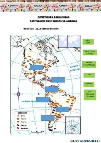 Actividades económicas de América