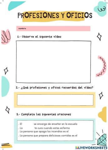 Profesiones y oficios