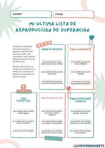 Classificación de canciones