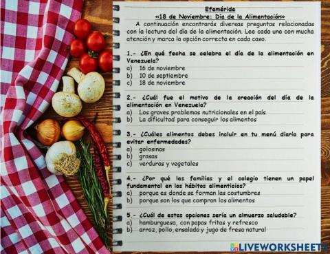 Día de la alimentación
