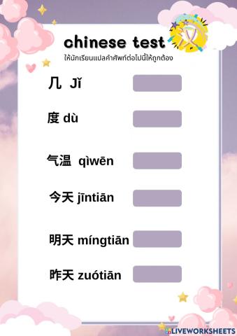 Chines test