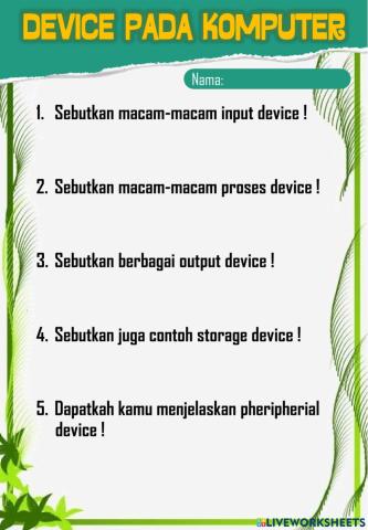 Device Pada Komputer