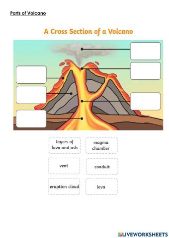 Parts of Volcano