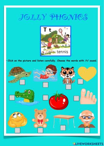 Jolly Phonics -t-