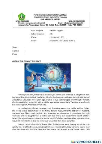 Narrative Text ( Fairy Tales )