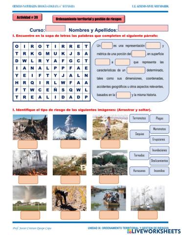 39. ordenamiento territorial y gestion de riesgos