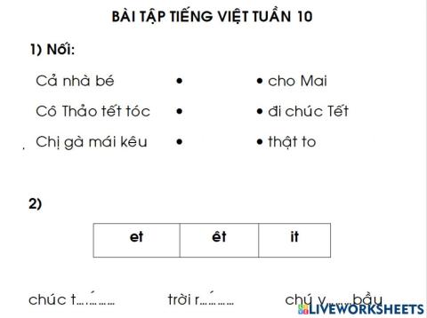 Ôn tập tiếng việt tuần 10
