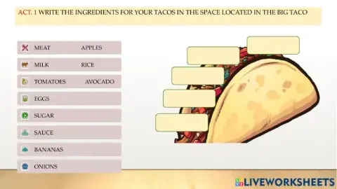 Activity on mexican food