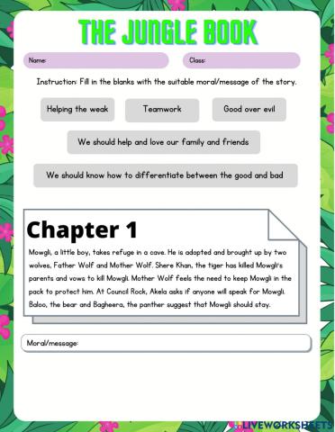 The Jungle Book (Moral of the story)