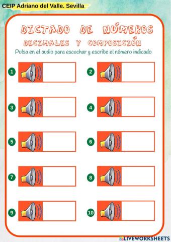 ABN Dictado de números decimales