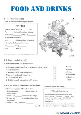 Food and Drink (GG2, U2)