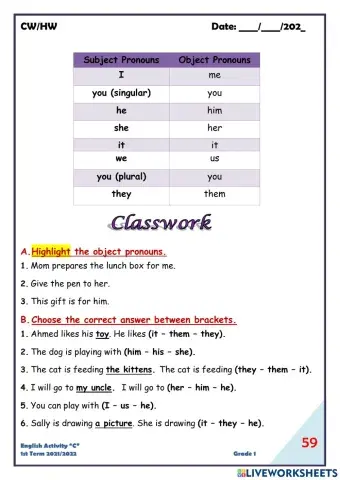 Object Pronouns