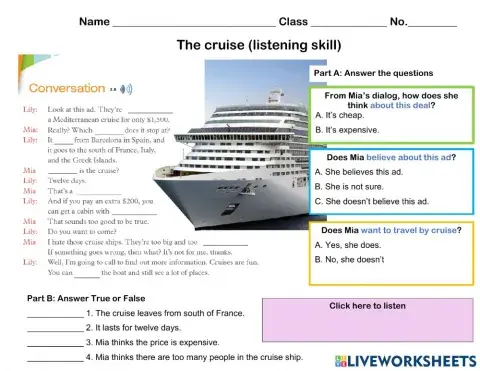 The cruise (listening skill)