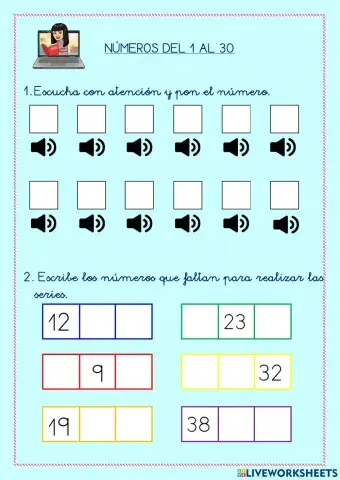 Números hasta el 30