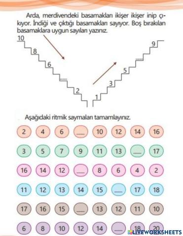 1'er İleriye Geriye Sayalım