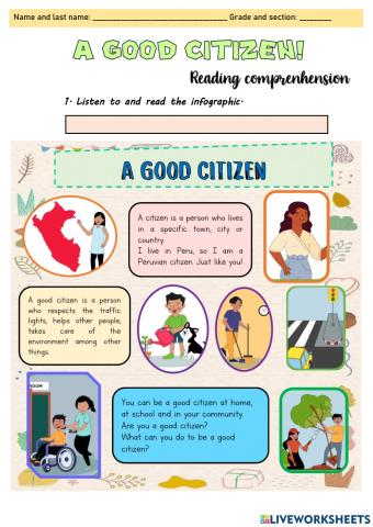 A good citizen-Reading comprenhension