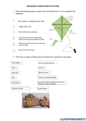 Sequence connectors activities
