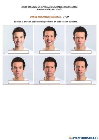 Ficha emociones básicas