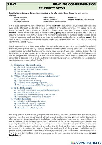 Reading comprhension