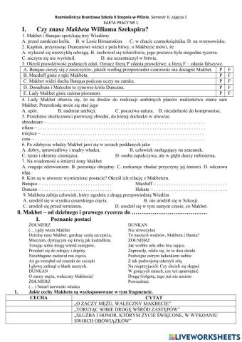 Rzemieślnicza Branżowa Szkoła II Stopnia w Pilźnie, semestr II, zajęcia 1