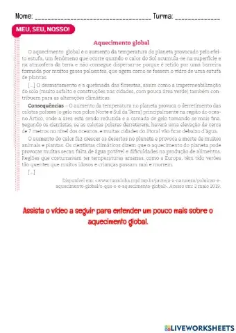 Meu, seu, nosso (Aquecimento Global)