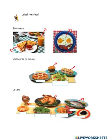 Vocabulario de la comida