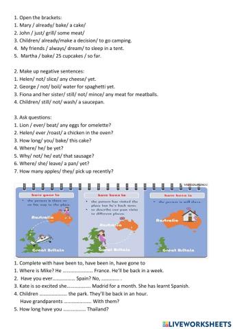 Present Perfect - past simple