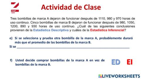 Diferencias entre la Estadística Descriptiva y Estadística Inferencial 3