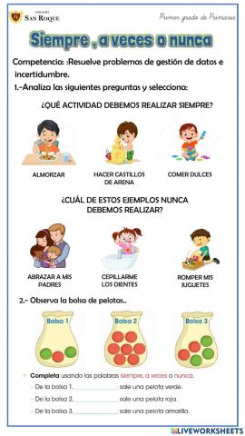 Siempre, a veces, nunca