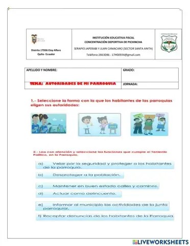 Autoridad de la parroquia