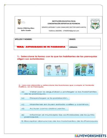 Autoridad de la parroquia