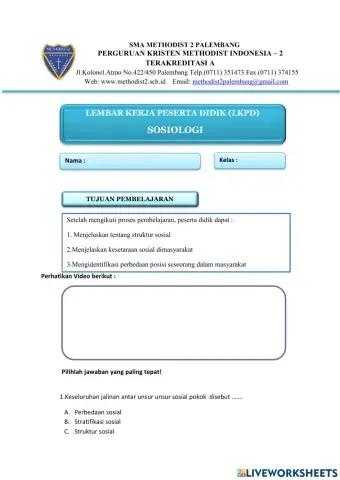 Kesetaraan dan harmoni sosial