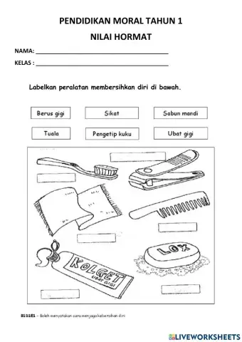Pendidikan moral tahun 1