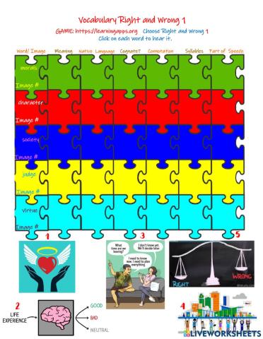 Vocabulary Right and Wrong 1