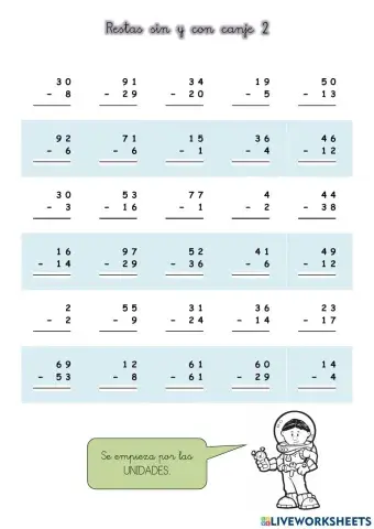 Restas sin y con canje 2