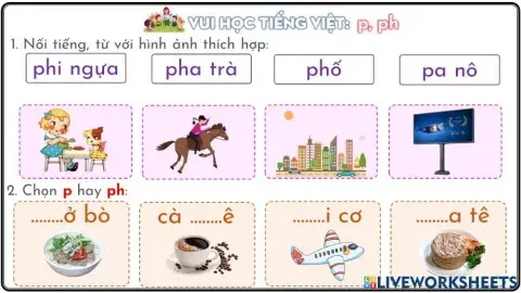 Phiếu ôn tập p,ph