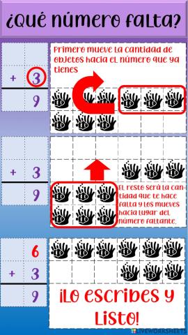 Sumas con número faltante