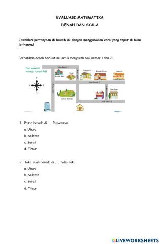 Evaluasi Matematika 4 (Denah & Skala)