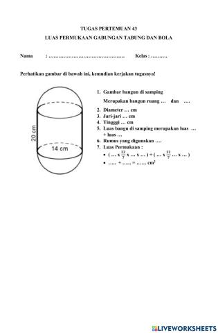 Luas Tabung dan Bola
