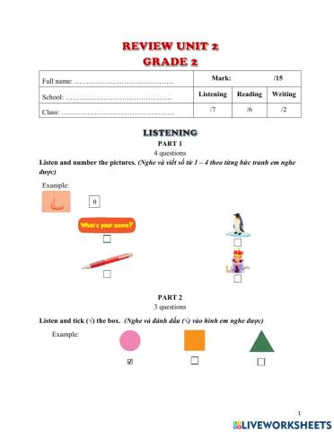 G2- listen unit 2 (b1)