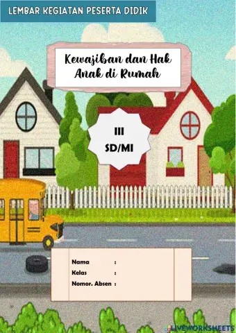 Kewajiban dan Hak Anak di Rumah (Kelas 3 Tema 4)