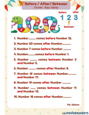 Numbers 1-20