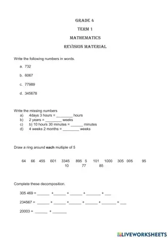 PATH TO SUCCESS. GRADE 4 REVISION 